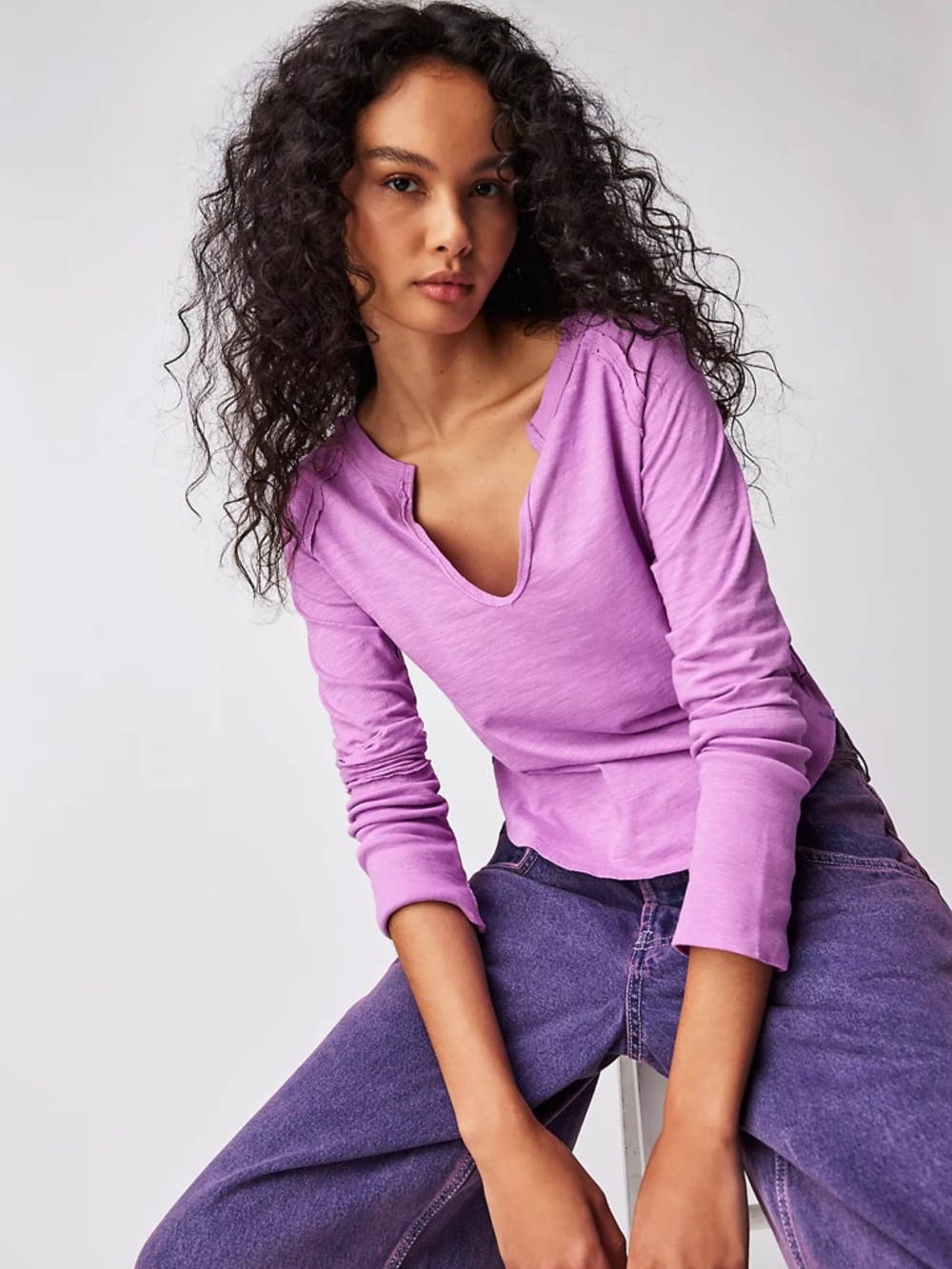 Free People Hailey Long Sleeve Top